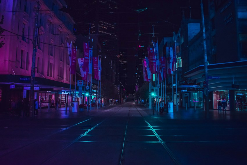 Night photography example